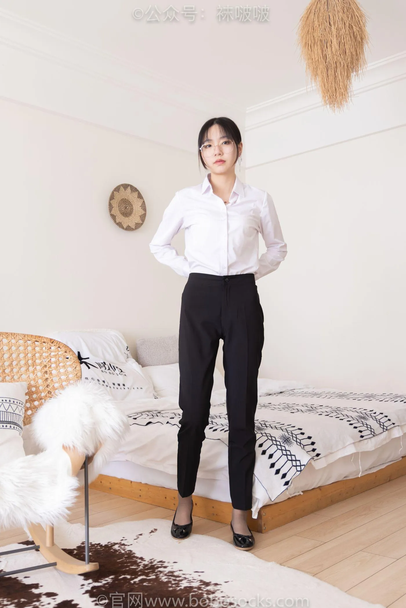[BoBoSocks袜啵啵]NO.085 小甜豆-平底鞋、短灰丝、短肉丝 [140P]插图